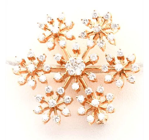 Pink Gold Diamond Necklace